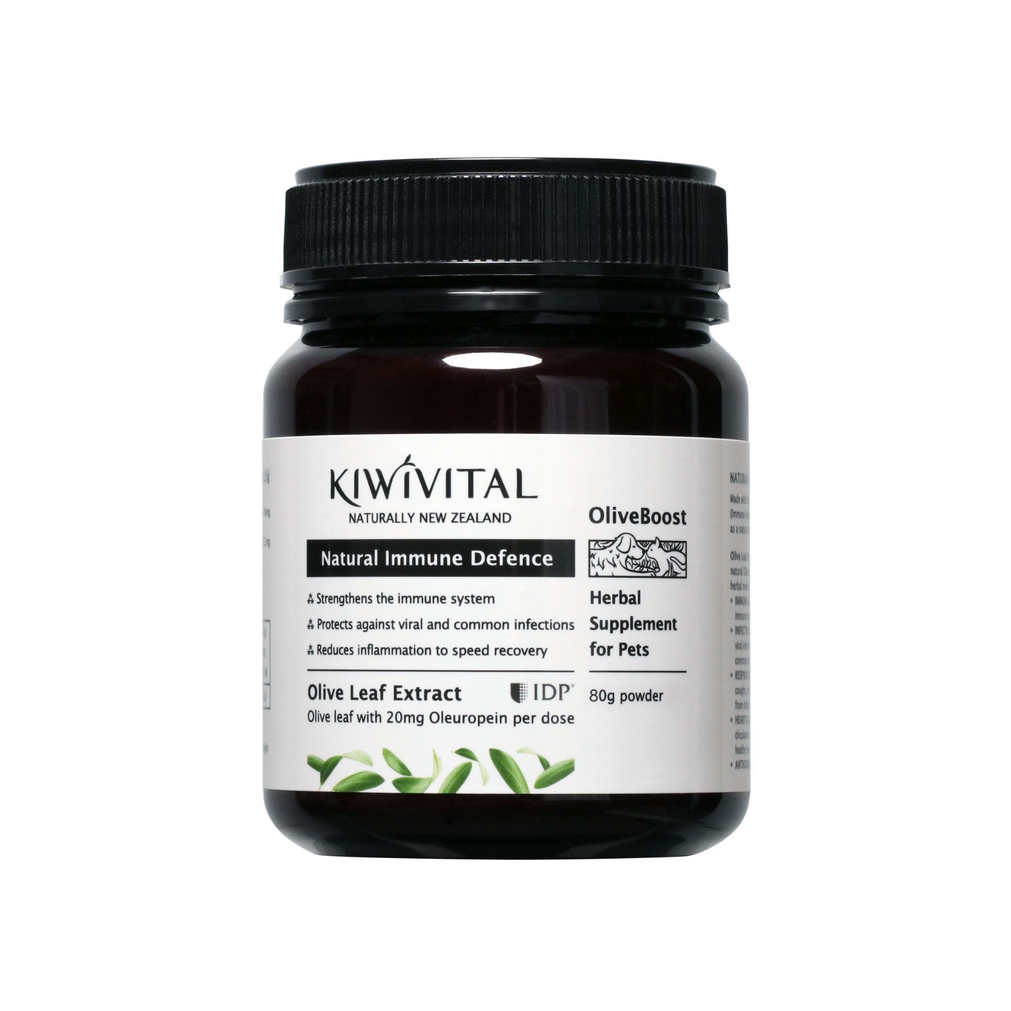 Kiwivital® 宠物专用橄榄叶草疗补充剂 80g