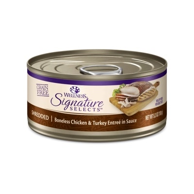 WELLNESS Signature Selects 手撕去骨雞肉拼火雞肉絲 貓罐頭 (150g) 060505 Wellness image