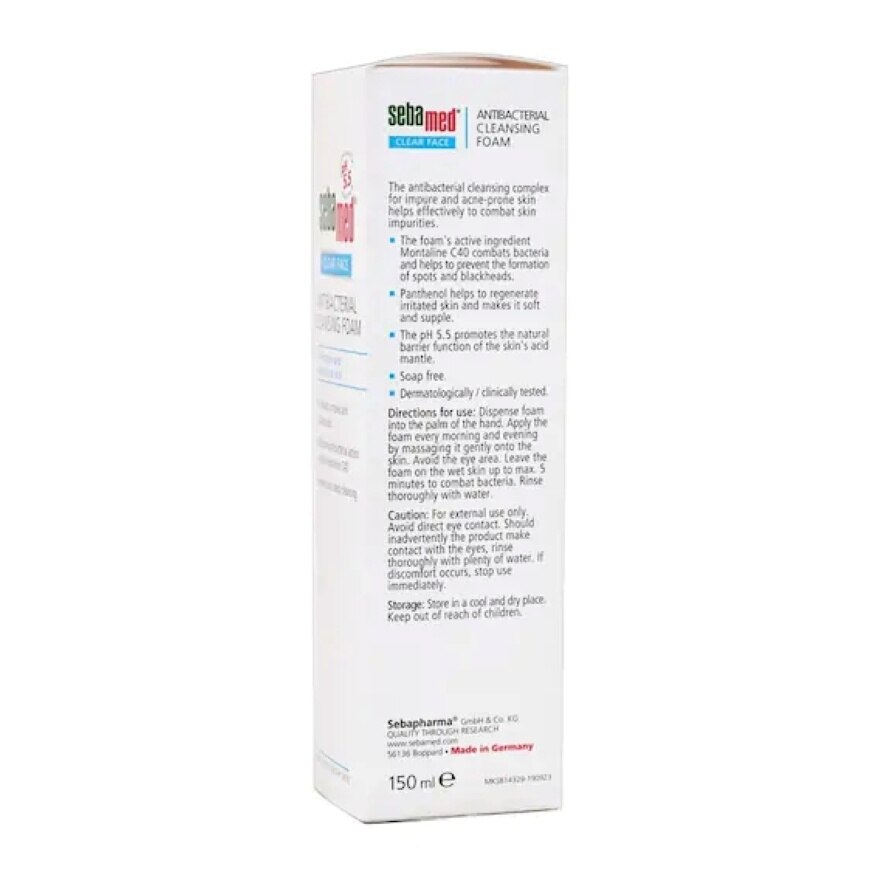 Sebamed Clear Face Antibacterial Cleansing Foam 150ml