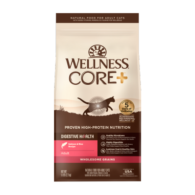 WELLNESS CORE+ 三文魚腸道照護配方 雞肉 (5lb) 貓乾糧 成貓 89824 image