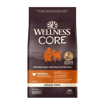 WELLNESS CORE Grain Free Classic Original Formula Turkey & Chicken (12lb) Adult Dog Food 88402 image