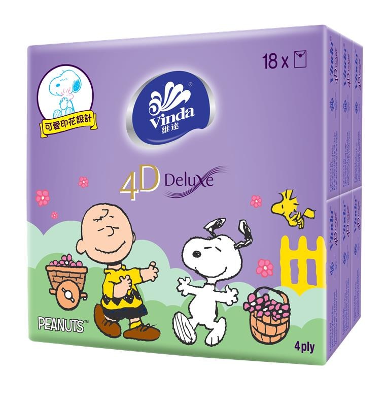 維達4D Deluxe 迷你裝紙手巾 (天然無香)
