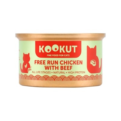 KOOKUT - 放养鸡牛肉 (70g) 猫罐头 002832