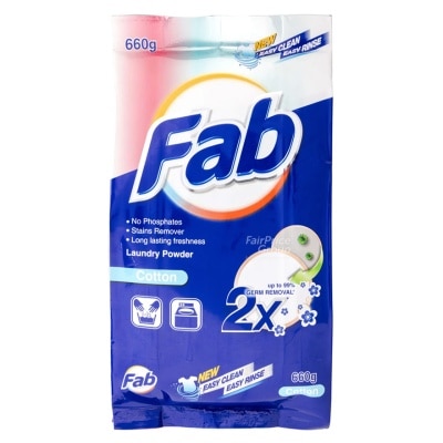 FAB 快潔洗衣粉棉柔香氣袋裝６６０克