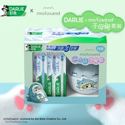 DARLIE Darlie Diamond Shine x 3 + mofusand double bowl