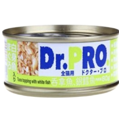 DR. PRO - 爱宠医生 吞拿鱼配银鳕鱼 - 猫罐头(80g) - Dr. Pro