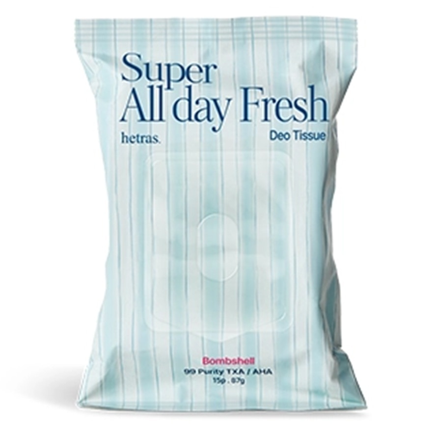 Hetras. ALL DAY FRESH DEO TISSUE BOMBSHELL