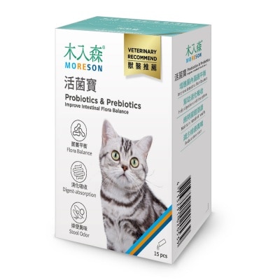 MORESON - Probiotics & Prebiotics For Cats (2g x15pcs)- MORESON