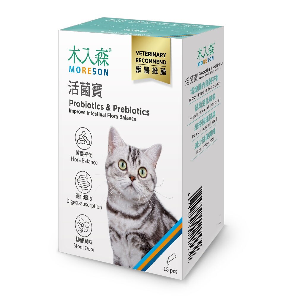 Probiotics & Prebiotics For Cats (2g x15pcs)- MORESON