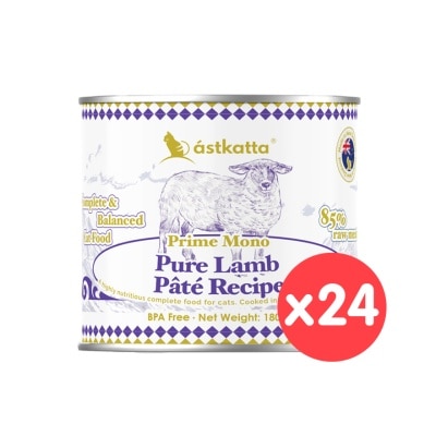 ASTKATTA [24 Can] Prime Mono Pure Lamb Pâté Recipe (180g x24) Cat Can 361581 image
