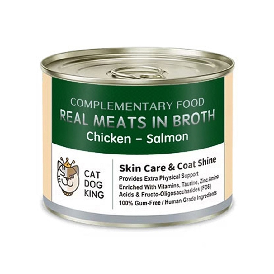 Real Meat Broth Cat & Dog Energy Can (Salmon & Chicken) (170g) 220818 image
