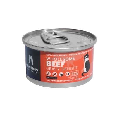 GIANT MEOW - Nurturing Beef Mousse Delight – For Adults Cats (80g) 002160