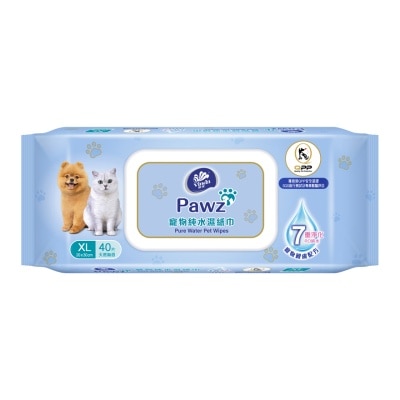 維達 - Pawz - 寵物純水濕紙巾 (40片) 004741