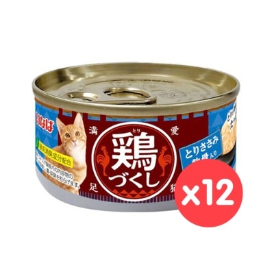 INABA -  鸡肉 & 鸡软骨 (80g x12) 猫罐头 484285