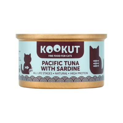 KOOKUT - 太平洋吞拿鱼沙甸鱼 (70g) 猫罐头 008297