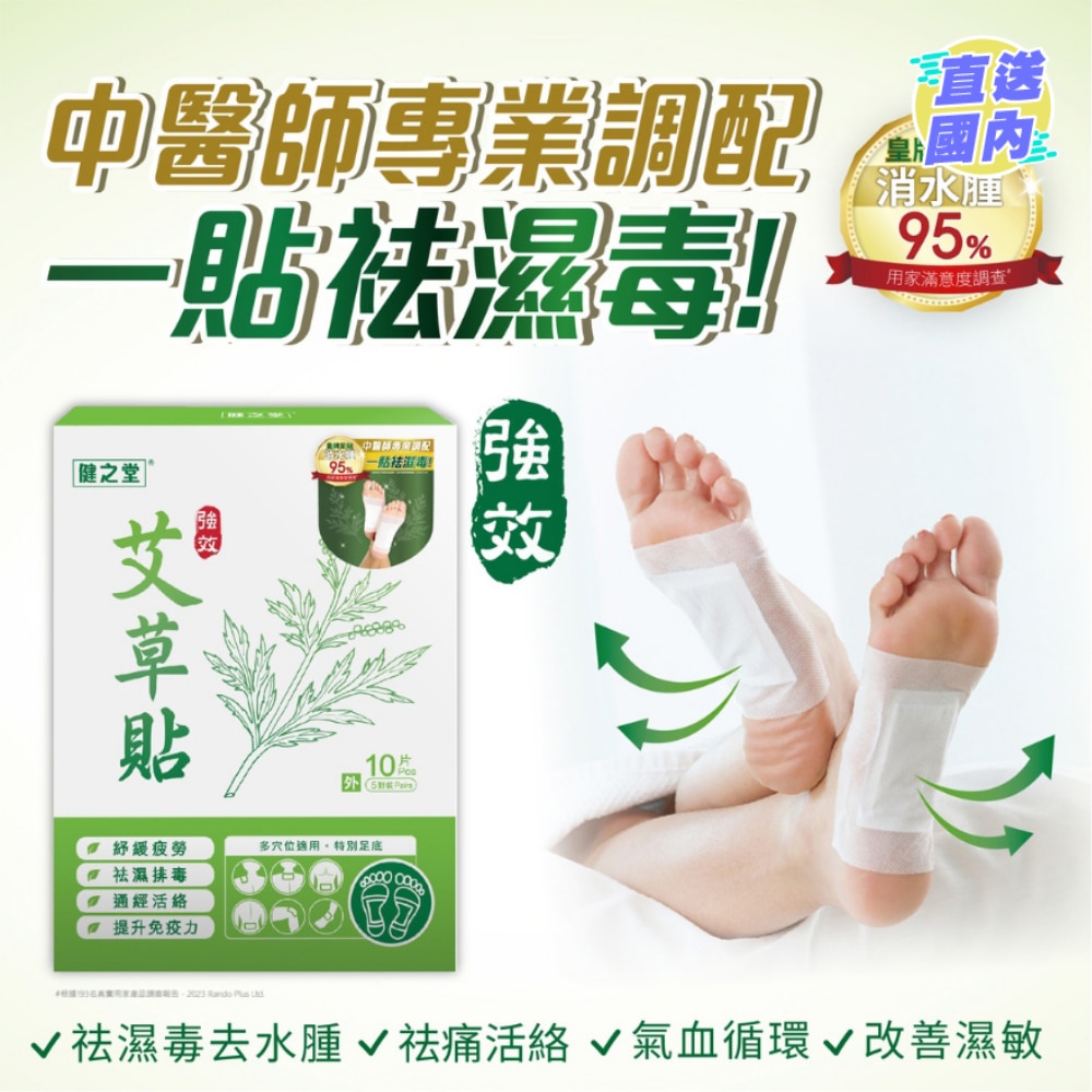 強效去濕艾草足貼 10片