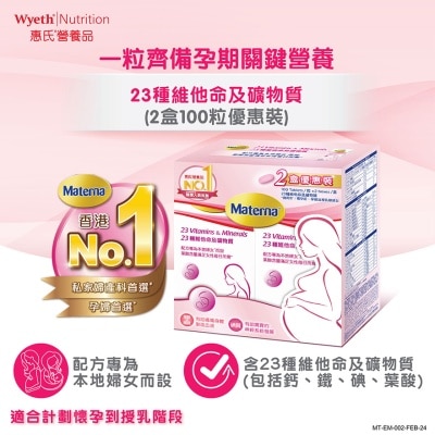 WYETH - Materna® 23 Vitamins & Minerals Twin Pack