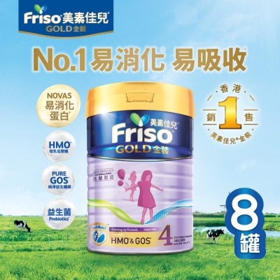 FRISO FRISO®S4_900G x 4 tins (2 months subscription, full payment in the first month, no refund)