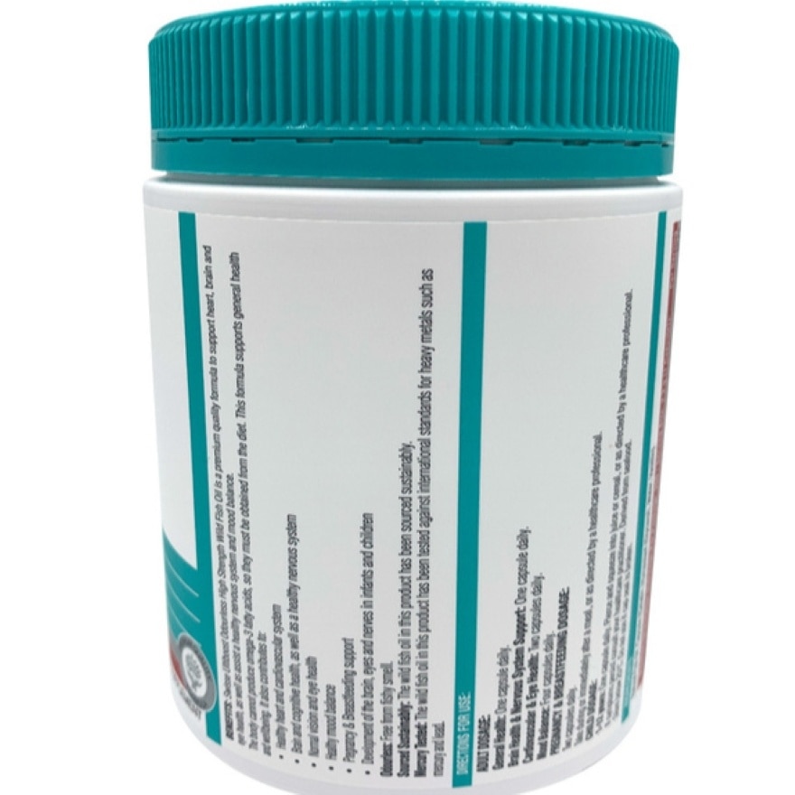 Swisse Ultiboost Odourless High Strength Wild Fish Oil 200 Capsules