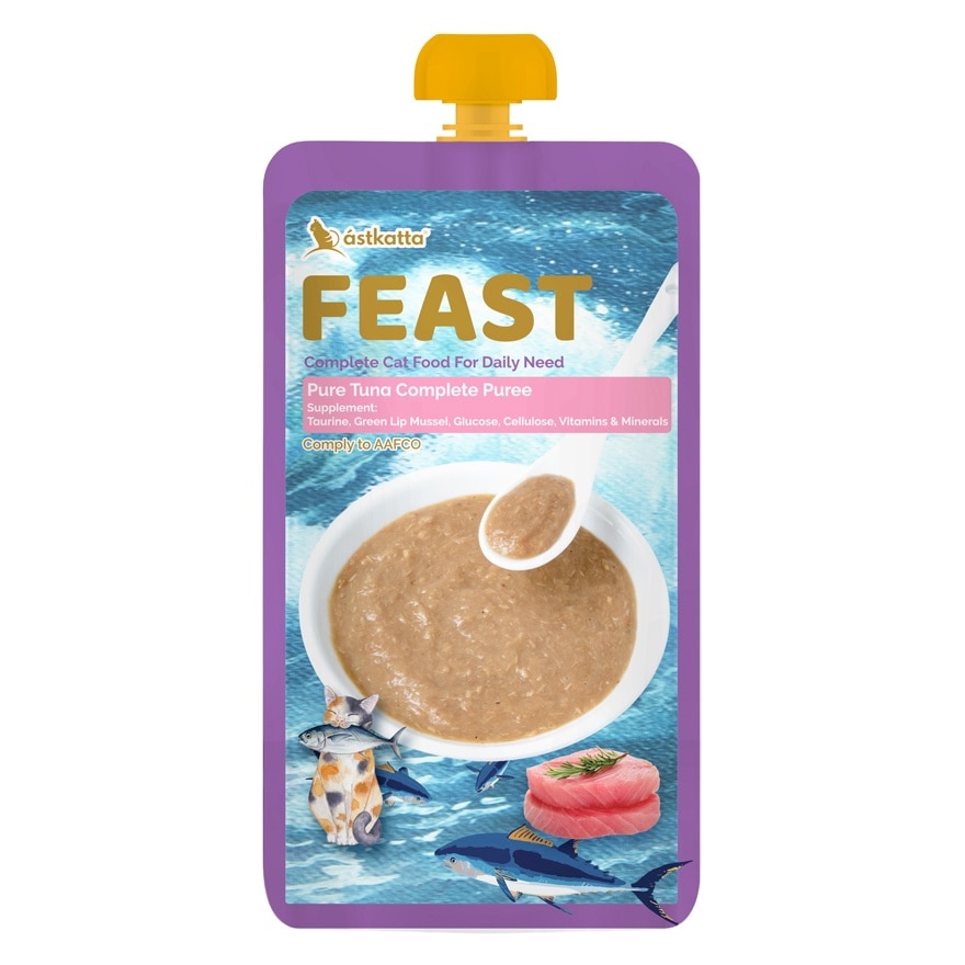 Feast 纯吞拿鱼肉泥主食包 (110g) 361451