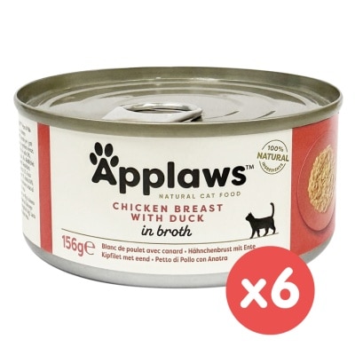 APPLAWS - 貓罐頭 - 雞胸肉&鴨肉 (156g x 6) Applaws