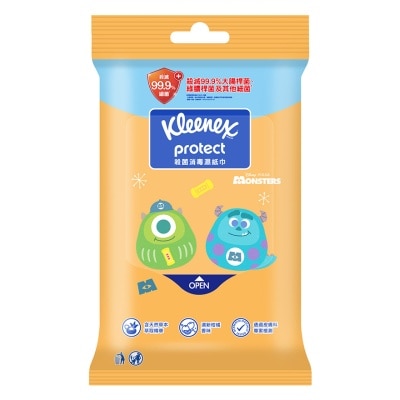 KLEENEX 健力氏廸士尼滑板殺菌消毒濕紙巾10片裝 (款式隨機)
