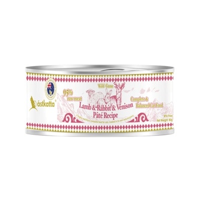 ASTKATTA Wild Game Lamb & Rabbit & Venison Pâté Recipe (80g) Cat Can 361550 image