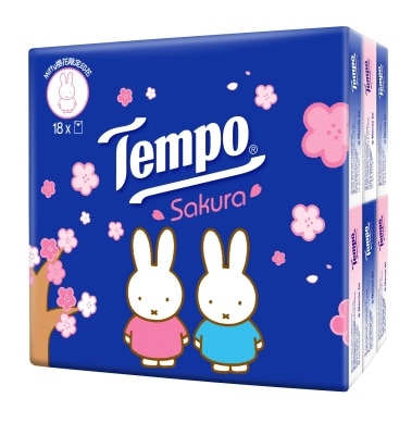 TEMPO得寶 迷你裝紙手巾櫻花味限量版１８ｓ image