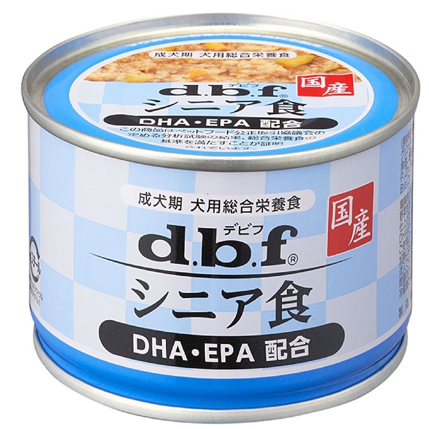 雞肉+野菜 (DHA•EPA 添加)(150g) 老年犬罐頭 - d.b.f