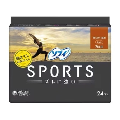 SOFY - SPORTS 26CM WITHOUT WINGS 24PCS