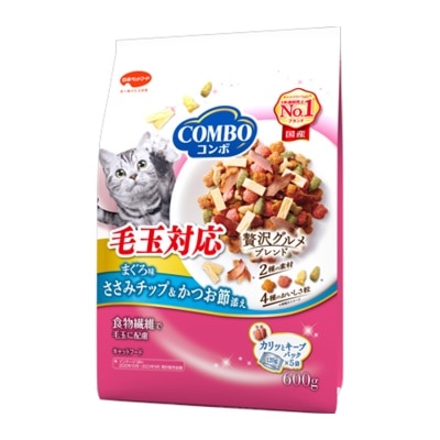 COCA-COLA - 去毛球配方 鲣鱼味配吞拿鱼鲣鱼 猫乾粮 600g (120g x5) 047224