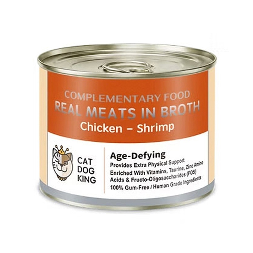 Real Meat Broth Cat & Dog Energy Can (Fresh Shrimp & Chicken) (170g) 220832 image