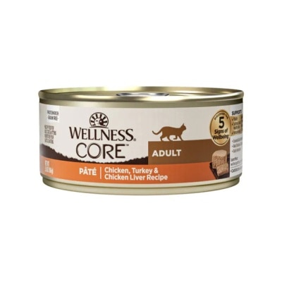 WELLNESS CORE 鸡肉拼火鸡及鸡肝无谷物配方 猫罐头 (156g) 079019 Wellness image