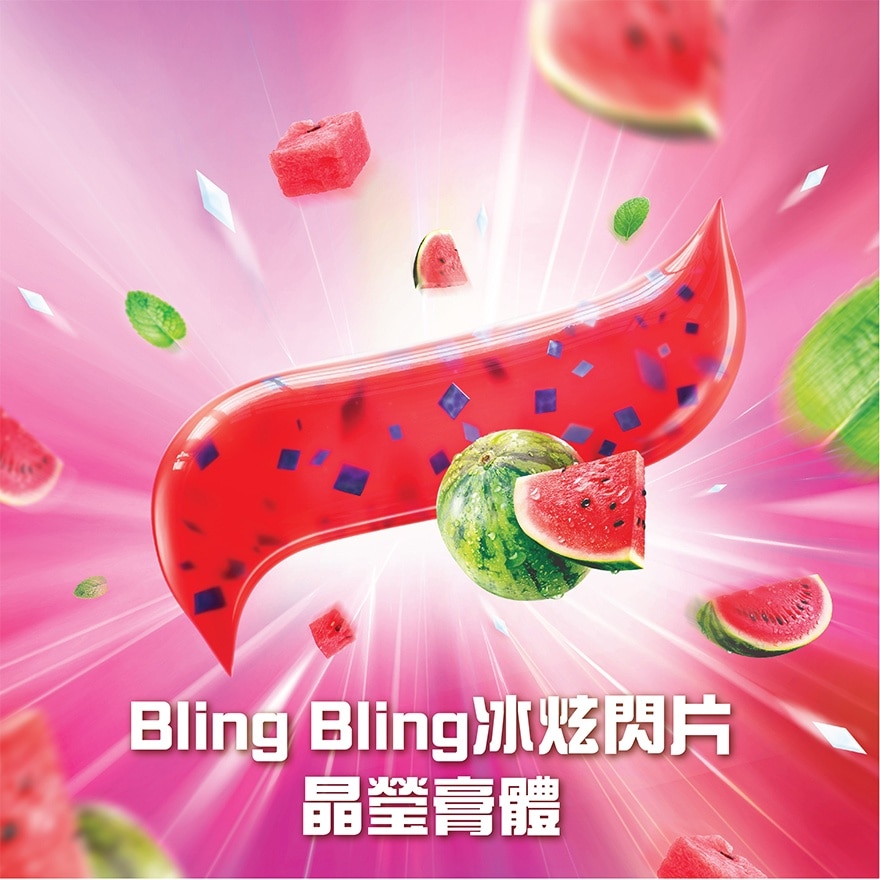 清爽西瓜味闪片牙膏100g