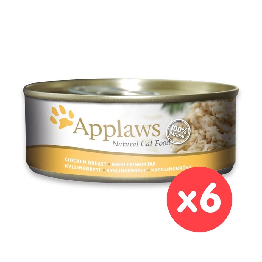 猫罐头 - 鸡胸肉 (156g x 6) Applaws