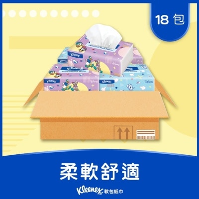 KLEENEX 健力氏TSUM軟包面紙18包裝