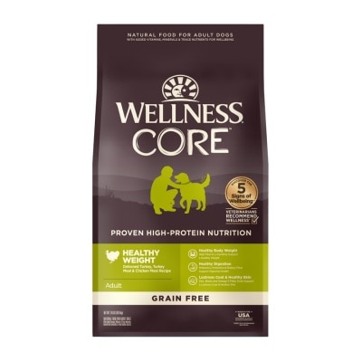 WELLNESS CORE Grain Free Healthy Weight Formula (24lb) Adult Dog Food 88436 image