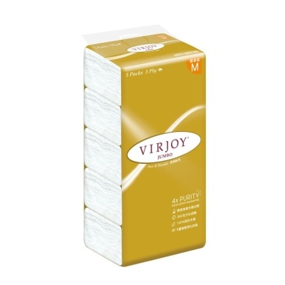 唯潔雅 唯潔雅珍寶系列三層抽取式面紙- 標準5包裝 (新舊包裝隨機發放)