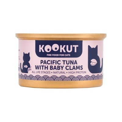 KOOKUT - 太平洋吞拿鱼蚬仔肉 (70g) 猫罐头 010412