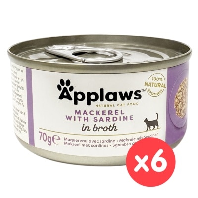 APPLAWS 貓罐頭 - 鯖魚&沙丁魚 (70g x 6) Applaws