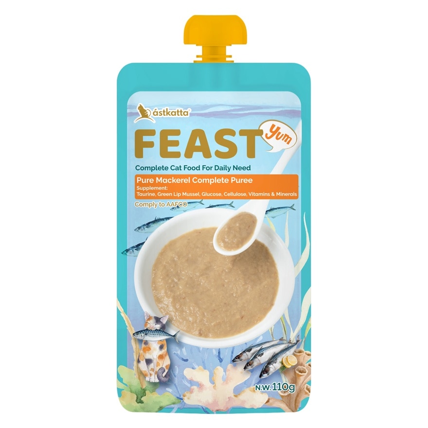 Feast Pure Mackerel Complete Puree (110g) 361475