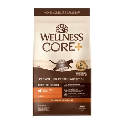 WELLNESS CORE+ 鸡肉肠道照护配方 (11 lb) 猫乾粮 成猫 89822 image