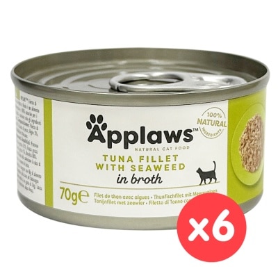 APPLAWS - 貓罐頭 - 吞拿魚&紫菜 (70g x 6) Applaws