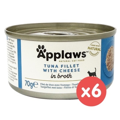 APPLAWS - Cat Tin - Tuna fillet with Cheese (70g x 6) Applaws
