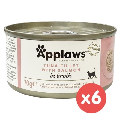 APPLAWS - [6罐装]吞拿鱼&三文鱼 (70g x6) 猫罐头 561437