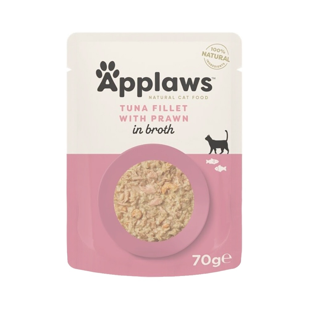 貓袋裝濕糧 - 吞拿魚+太平洋白蝦 (70g) Applaws