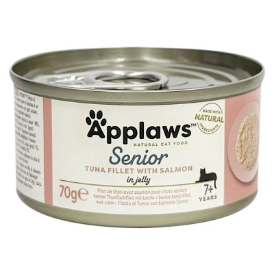 APPLAWS - Cat Senior Tin - Tuna with Salmon in Jelly (70g) 1328 560775 APPLAWS