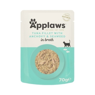 APPLAWS - 猫袋装湿粮 - 吞拿鱼+鳀鱼 (70g) Applaws