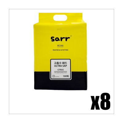 SARR - [箱装] 宠物尿垫 100片装 x 8包 (33x45cm) - Sarr