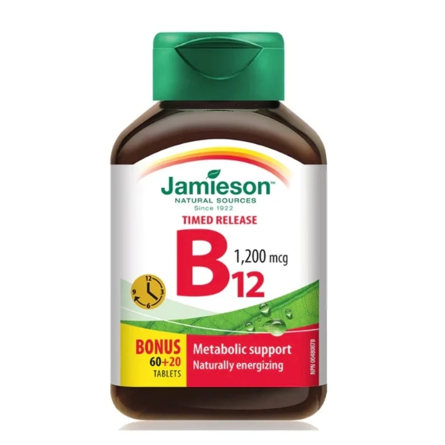 JAMIESON TIMED RELEASE VIT.B12 1200MCG 80S